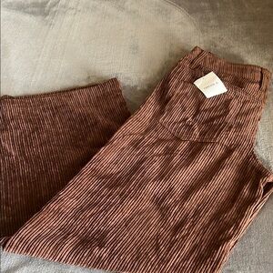 Forever 21 Brown Wide Leg Corduroy Pants